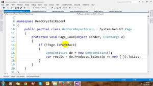 crystal reports in asp net you