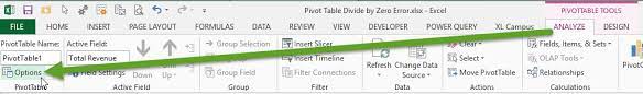 how to remove errors in your pivot
