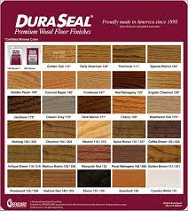 Duraseal Stain Chart Hardwood Flooring