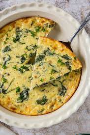 crustless spinach and cheese quiche