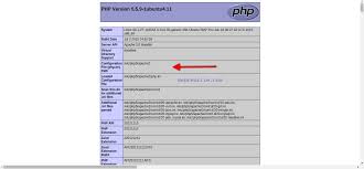 php ini file location in ubuntu how