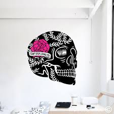Sugar Skull Love Wall Art Stickers