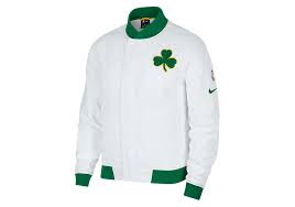 Boston celtics logo counted cross stitch pattern pdf download | etsy. Nike Nba Boston Celtics Courtside Jacket White Fur 179 00 Basketzone Net