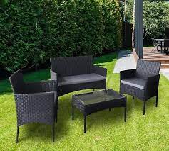 4pcs Rattan Outdoor Garden Furniture