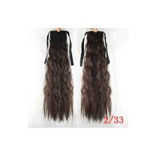 Soowee High Temperature Fiber Synthetic Afro Kinky Hair Pony Tail Hairpieces Drawstring Ponytails Hair Extension Stretched Length 22inches Color