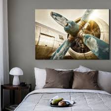 Vintage Airplane Propeller Canvas Wall