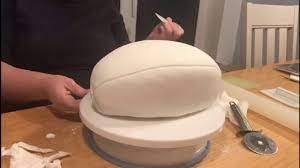 how to make a rugby ball cake you