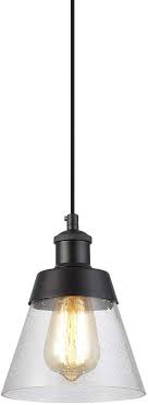 industrial glass pendant light with