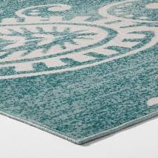 Find the perfect patio furniture & backyard decor at hayneedle, where you can buy online while you explore our room designs and curated looks for tips, ideas & inspiration to help you along the way. 9 X 12 Vintage Medallion Outdoor Rug Turquoise Opalhouse Outdoor Rugs Vintage Medallion Opalhouse