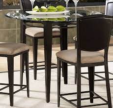 round glass counter height dining table