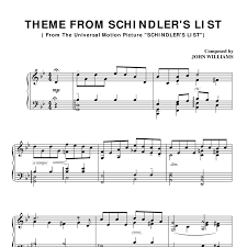 Download and print theme from schindler's list (simplified) sheet music for violin and piano by john williams. Schindlers List Sheet Music Piano Epic Sheet Music