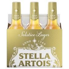 stella artois beer solstice lager 6 pack