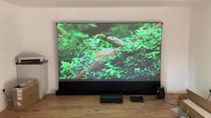 120 inch floor rising projection screen