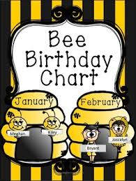 Birthday Chart Bee Themed Birthday Charts Bee Theme