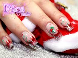 nails extension for christmas pics nails