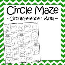 Circles Worksheet Maze Activity
