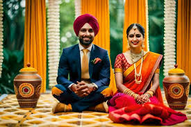wedding couple indian stock photos