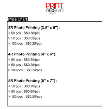 The most common size for a photo is 4r, or 4 inches by 6 inches, typically because it's not too small and not too big. Photo Printing Service 2r 3r 4r 5r 6r S8r Printgeekie Design Craft Art Prints On Carousell