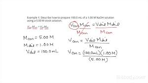 Solving Applied Dilution Problems