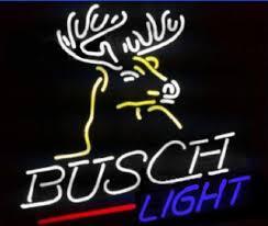 Busch Light Neon Sign Real Glass Tube Neon Light