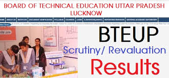 BTEUP Scrutiny Result 2021 Date UP Diploma Revaluation Results Odd Sem  result.bteupexam.in