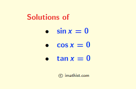 General Solution Of Sin X 0 Cos X 0
