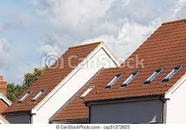 Are solar tubes worth the cost? Skylight Attic Windows On Modern Clay Tile Roof New Residential Building Rooves With Safety Escape Exit Windows Canstock