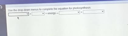 Equation For Photosynthesis Energy