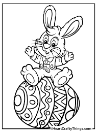 easter bunny coloring pages 100 free