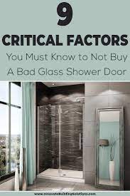 how to a glass shower door avoid
