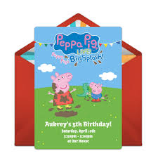 Free Peppa Pig Live Invitations Peppa Pig Birthday