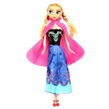 beautiful princess anna elsa doll with