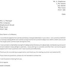 Cover Letter for a Job by Email Sample   Just Letter Templates VisualCV