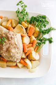 crock pot pork roast and vegetables