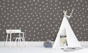 polka wallpaper polka dot grey