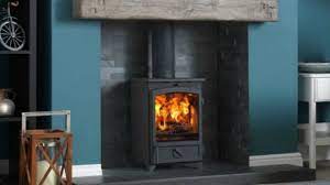 open fire to a wood burner