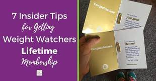 weight watchers lifetime membership