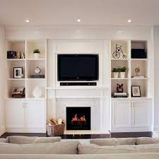 White Built In Wall Unit Aile Odaları