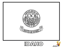 It is bordered by minnesota to the. Gallant State Flags Coloring Idaho Montana Free Flags