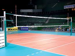 Volleyball is an olympic team sport in which two teams of six players are separated by a net. Volleyball Mehrzweckpfosten Sportschaper