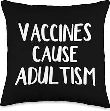 Amazon.com: Vaccines Cause Adultism - Almohada (16.0 x 16.0 in), multicolor  : Hogar y Cocina