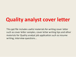 Qa Job Cover Letter Sample Cover Letter For Qa Analyst Job Application SlideShare