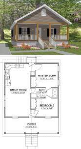 Blueprints Plans 2 Bedroom Cottage 784