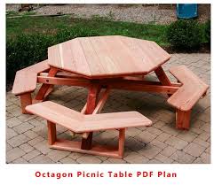 Octagon Picnic Table Pdf Plans Benches