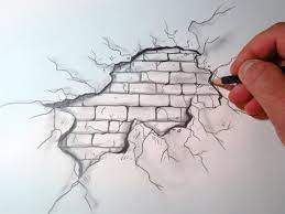 How To Draw A Ed Brick Wall The