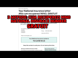find a lost national insurance number
