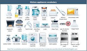 Whether you're looking for cleaners, filters, cables or even. Kitchen Appliances Vocabulary
