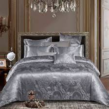 Silver Pattern Duvet Cover Bedding Set