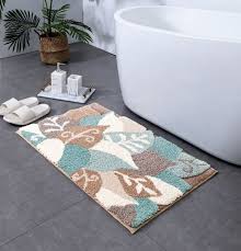 luxury chenille bathroom rug mat