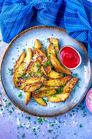 air fryer potato wedges hungry